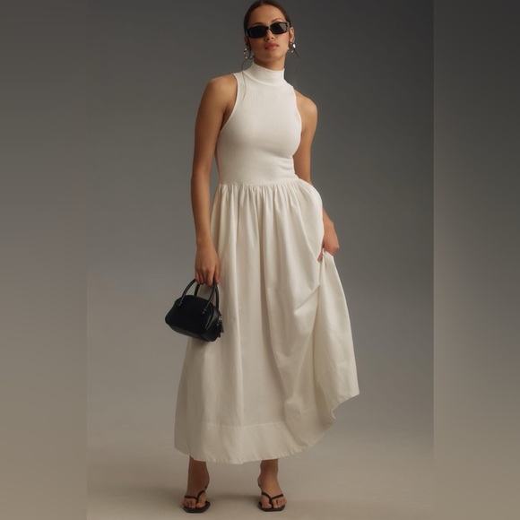Reformation Sai Dress, Sleeveless Maxi, XS (Anthropologie) NWT White, Cream - Picture 7 of 11